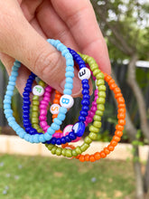 Load image into Gallery viewer, Colourful Initial Bracelet