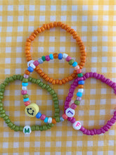 Load image into Gallery viewer, Colourful Initial Bracelet
